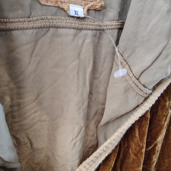 Nwot Johnny Was Pete & Greta Velvet Silk Pullover Hoodie Size Xl - Picture 5 of 9